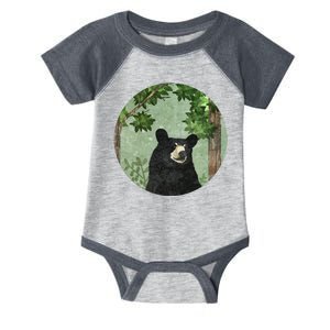 Black Bear Nature Infant Baby Jersey Bodysuit