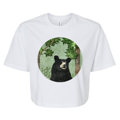 Black Bear Nature Bella+Canvas Jersey Crop Tee