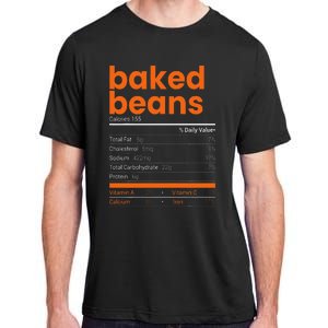 Baked Beans Nutrition Facts 2021 Thanksgiving Food Christmas Adult ChromaSoft Performance T-Shirt