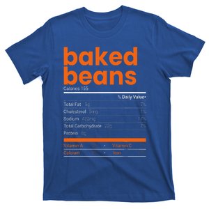 Baked Beans Nutrition Facts 2021 Thanksgiving Food Christmas T-Shirt