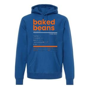 Baked Beans Nutrition Facts 2021 Thanksgiving Food Christmas Premium Hoodie