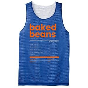 Baked Beans Nutrition Facts 2021 Thanksgiving Food Christmas Mesh Reversible Basketball Jersey Tank