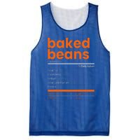 Baked Beans Nutrition Facts 2021 Thanksgiving Food Christmas Mesh Reversible Basketball Jersey Tank