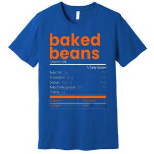 Baked Beans Nutrition Facts 2021 Thanksgiving Food Christmas Premium T-Shirt