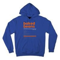 Baked Beans Nutrition Facts 2021 Thanksgiving Food Christmas Tall Hoodie