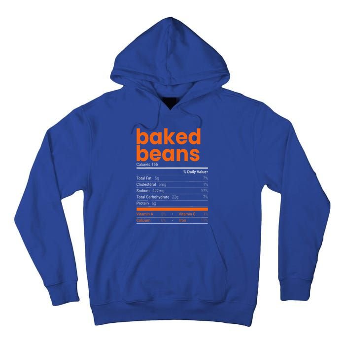 Baked Beans Nutrition Facts 2021 Thanksgiving Food Christmas Tall Hoodie