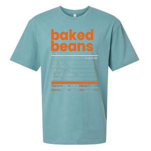 Baked Beans Nutrition Facts 2021 Thanksgiving Food Christmas Sueded Cloud Jersey T-Shirt