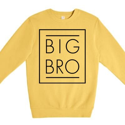 Big Bro New Baby Sibling Premium Crewneck Sweatshirt