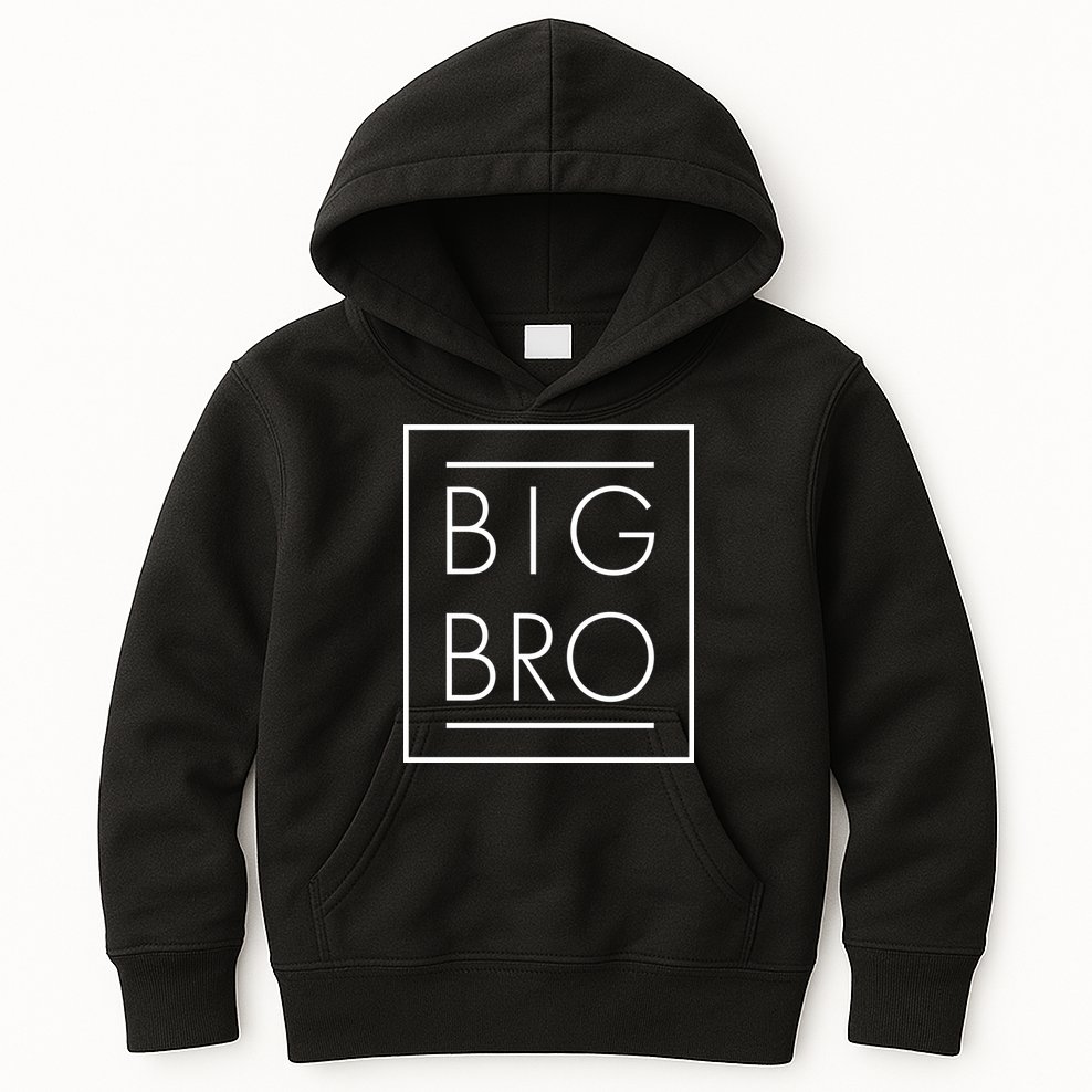 Big Bro New Baby Sibling Kids Hoodie