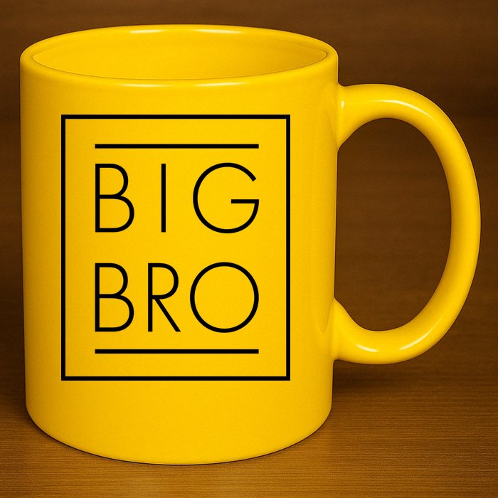 Big Bro New Baby Sibling 11oz C Handle Ceramic Mug