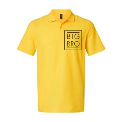 Big Bro New Baby Sibling Softstyle Adult Sport Polo