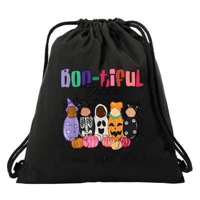Bootiful Babies Neonatal Intensive Care Unit NICU Halloween Drawstring Bag