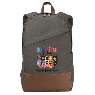 Bootiful Babies Neonatal Intensive Care Unit NICU Halloween Cotton Canvas Backpack