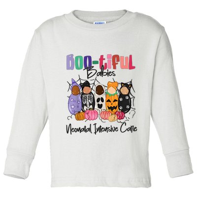 Bootiful Babies Neonatal Intensive Care Unit NICU Halloween Toddler Long Sleeve Shirt