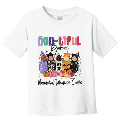 Bootiful Babies Neonatal Intensive Care Unit NICU Halloween Toddler T-Shirt
