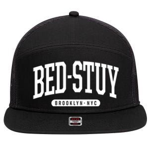 Bedstuy Brooklyn Ny Souvenirs & Gifts Nyc Borough Brooklyn New York Bed Stuy 7 Panel Mesh Trucker Snapback Hat