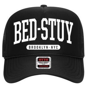 Bedstuy Brooklyn Ny Souvenirs & Gifts Nyc Borough Brooklyn New York Bed Stuy High Crown Mesh Back Trucker Hat