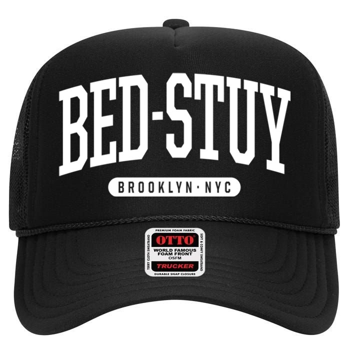 Bedstuy Brooklyn Ny Souvenirs & Gifts Nyc Borough Brooklyn New York Bed Stuy High Crown Mesh Back Trucker Hat