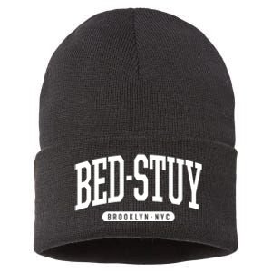 Bedstuy Brooklyn Ny Souvenirs & Gifts Nyc Borough Brooklyn New York Bed Stuy Sustainable Knit Beanie