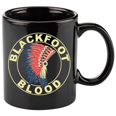 Blackfoot Blood Native American Headdress Blackfoot Tribe 11oz C Handle Ceramic Mug