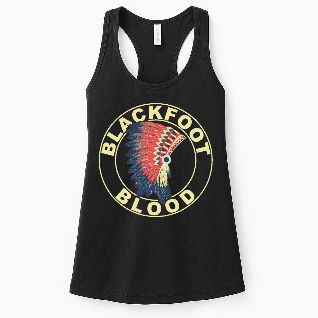 Blackfoot Blood Native American Headdress Blackfoot Tribe Womens Tank Top