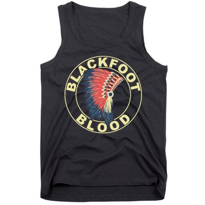 Blackfoot Blood Native American Headdress Blackfoot Tribe Tank Top