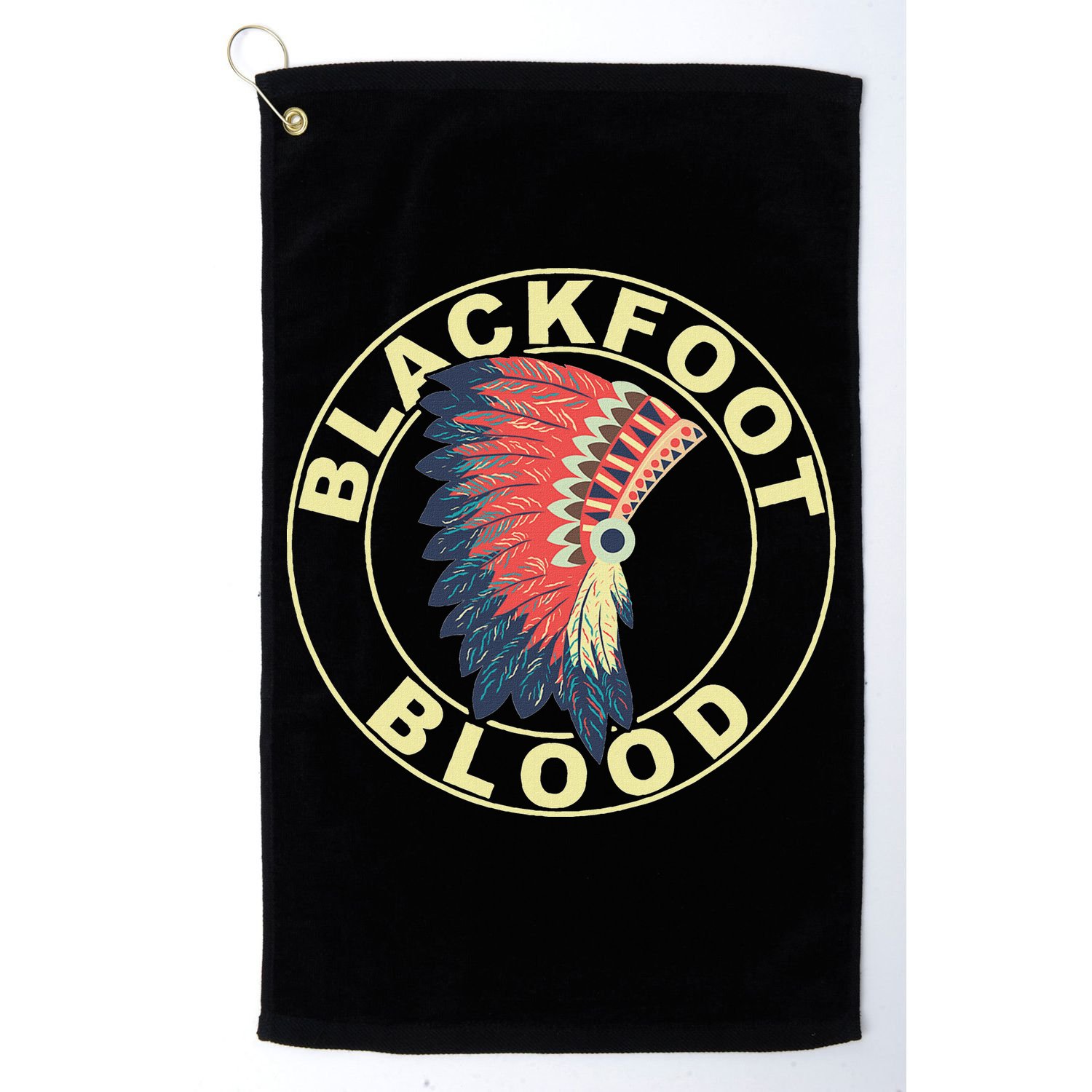 Blackfoot Blood Native American Headdress Blackfoot Tribe Golf Towel