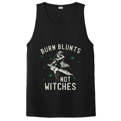 Burn Blunts Not Witches Funny Marijuana Weed Smoker Stoner PosiCharge Competitor Tank