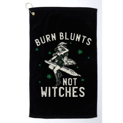Burn Blunts Not Witches Funny Marijuana Weed Smoker Stoner Golf Towel