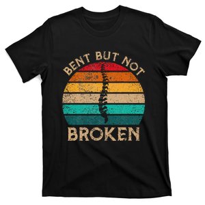 Bent But Not Broken Retro Scoliosis Awareness Warrior T-Shirt