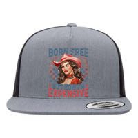 Bornfree But Now Im Expensive Retro 4th Of July Women Girl Flat Bill Trucker Hat