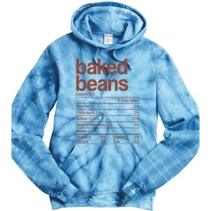 Baked Beans Nutrition Fact Funny Thanksgiving Christmas  Tie Dye Hoodie