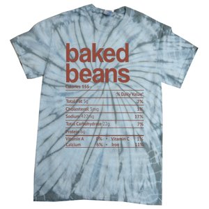 Baked Beans Nutrition Fact Funny Thanksgiving Christmas  Tie-Dye T-Shirt