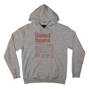 Baked Beans Nutrition Fact Funny Thanksgiving Christmas  Tall Hoodie