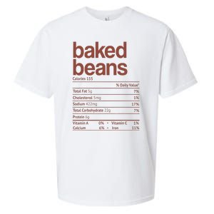 Baked Beans Nutrition Fact Funny Thanksgiving Christmas  Sueded Cloud Jersey T-Shirt