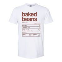 Baked Beans Nutrition Fact Funny Thanksgiving Christmas  Softstyle CVC T-Shirt