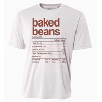 Baked Beans Nutrition Fact Funny Thanksgiving Christmas  Cooling Performance Crew T-Shirt