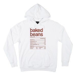 Baked Beans Nutrition Fact Funny Thanksgiving Christmas  Hoodie