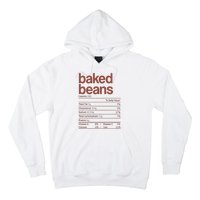 Baked Beans Nutrition Fact Funny Thanksgiving Christmas  Hoodie