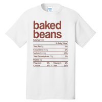 Baked Beans Nutrition Fact Funny Thanksgiving Christmas  Tall T-Shirt