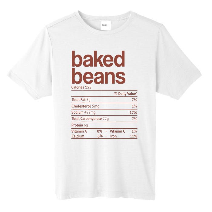 Baked Beans Nutrition Fact Funny Thanksgiving Christmas  Tall Fusion ChromaSoft Performance T-Shirt