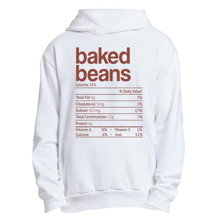 Baked Beans Nutrition Fact Funny Thanksgiving Christmas  Urban Pullover Hoodie