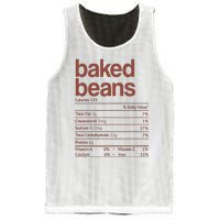 Baked Beans Nutrition Fact Funny Thanksgiving Christmas  Mesh Reversible Basketball Jersey Tank