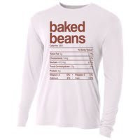 Baked Beans Nutrition Fact Funny Thanksgiving Christmas  Cooling Performance Long Sleeve Crew