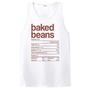 Baked Beans Nutrition Fact Funny Thanksgiving Christmas  PosiCharge Competitor Tank