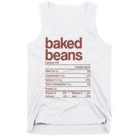 Baked Beans Nutrition Fact Funny Thanksgiving Christmas  Tank Top