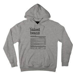 Baked Beans Nutrition Facts Funny Thanksgiving Christmas  Tall Hoodie