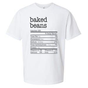 Baked Beans Nutrition Facts Funny Thanksgiving Christmas  Sueded Cloud Jersey T-Shirt