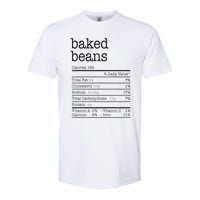 Baked Beans Nutrition Facts Funny Thanksgiving Christmas  Softstyle CVC T-Shirt