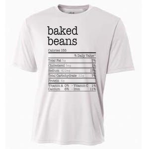 Baked Beans Nutrition Facts Funny Thanksgiving Christmas  Cooling Performance Crew T-Shirt